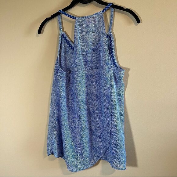 ✨ Skies are Blue Women’s Blue Embroidered Tank Top Small - Picture 8 of 10